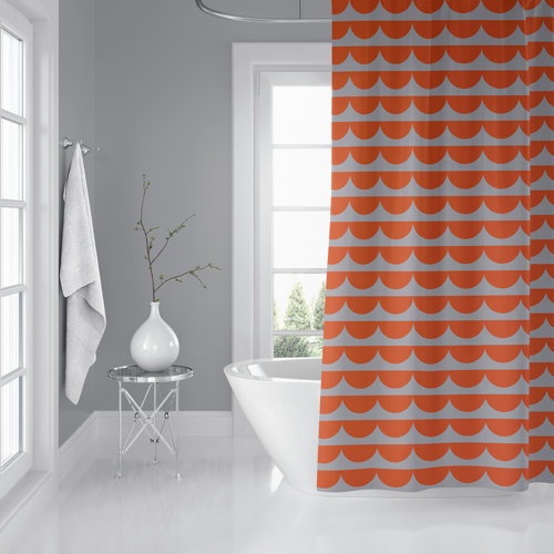 Wayfair | Orange Shower Curtains & Shower Liners You'll Love in 2023